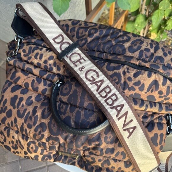Dolce & Gabbana DG Leo XL Leopard Nylon Sicily Crossbody - Picture 7 of 15